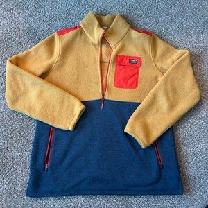 L.L.Bean Women's Sweater Fleece Sherpa Hybrid Pullover